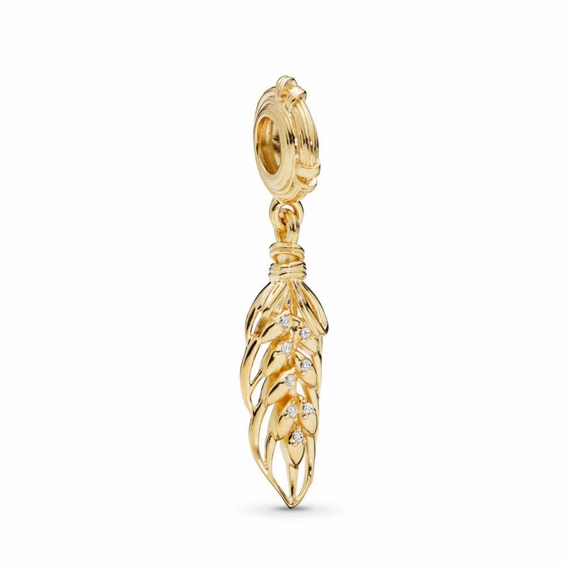 Pandora Shine™ Floating Grains Dangle Charm Outlet NZ, 18ct Gold Plated (567124-CRL)